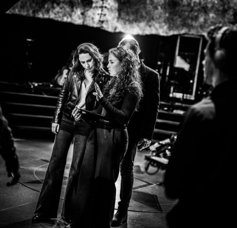 Backstage bij de opnames van de TV Commercial